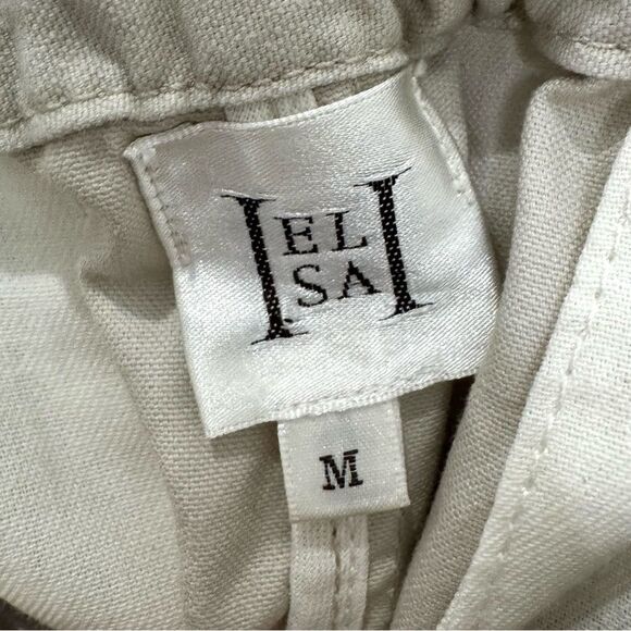 NEW Helsa Workwear Drawcord Maxi Skirt in Ecru/Grey - Picture 8 of 11